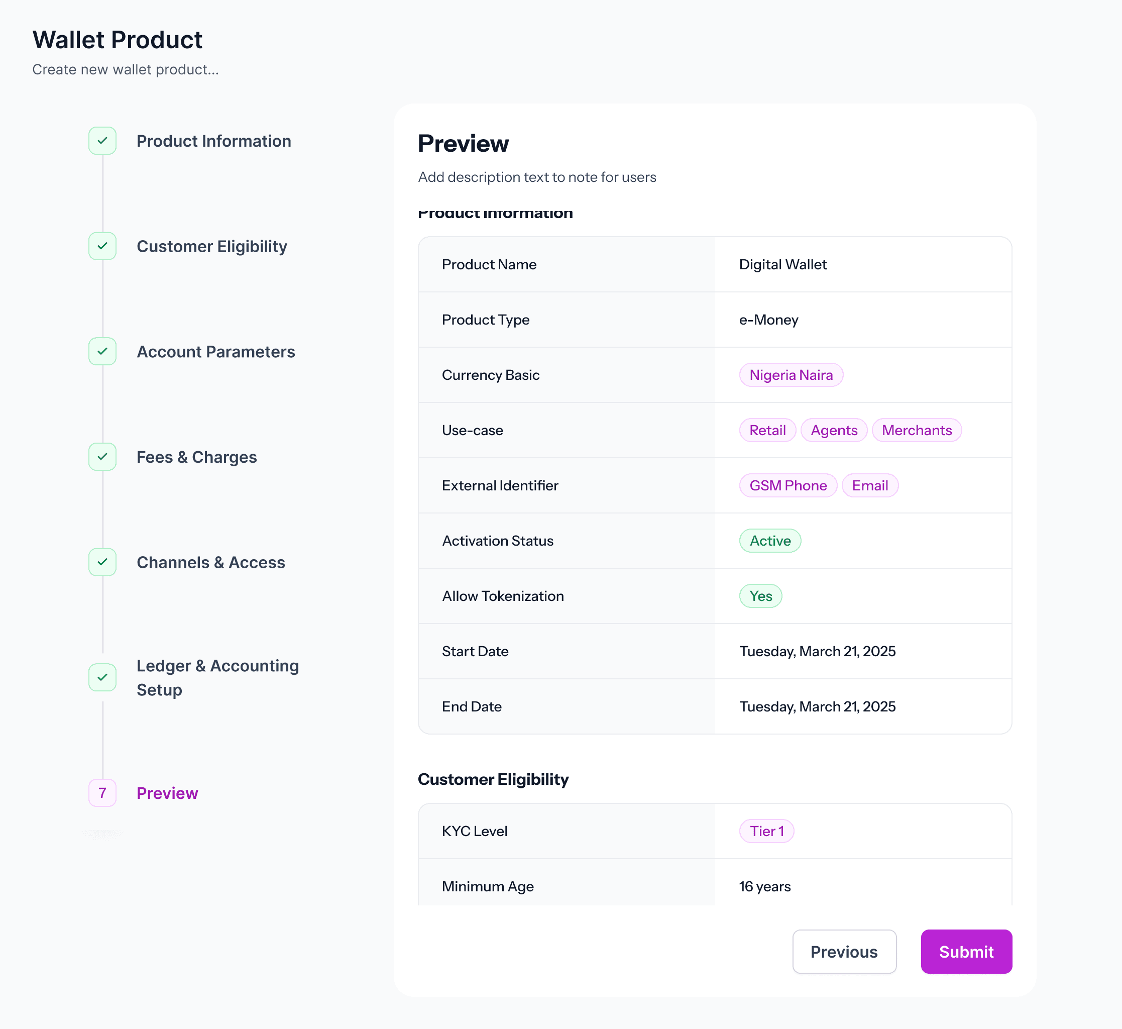 Digital Wallet Management preview